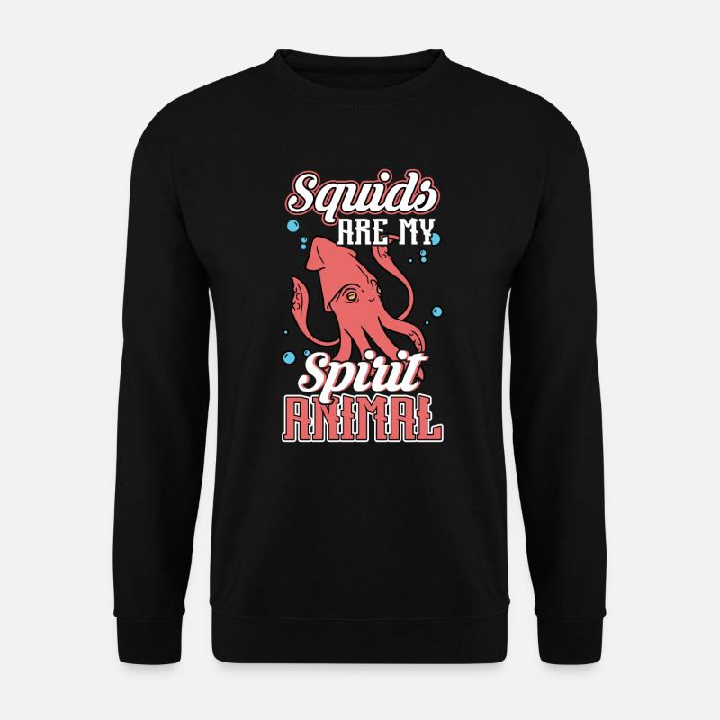 Tintenfische Sind Mein Seelentier - Unisex Pullover - Schwarz