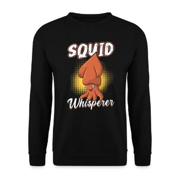 Tintenfischflüsterer - Unisex Pullover - Schwarz - Vorne - Alina (178cm) & Michal (187cm)
