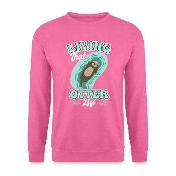 Das Otterleben Leben - Unisex Pullover - Pink - Vorne