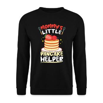 Mom’s Little Pancake Helper Pancake Maker - Sweat-shirt Unisexe - noir - Devant - Alina (178cm) & Michal (187cm)