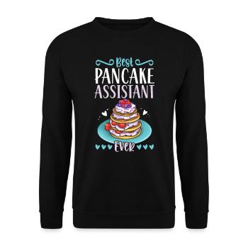 Meilleur assistant de crêpes de tous les temps - Sweat-shirt Unisexe - noir - Devant - Alina (178cm) & Michal (187cm)