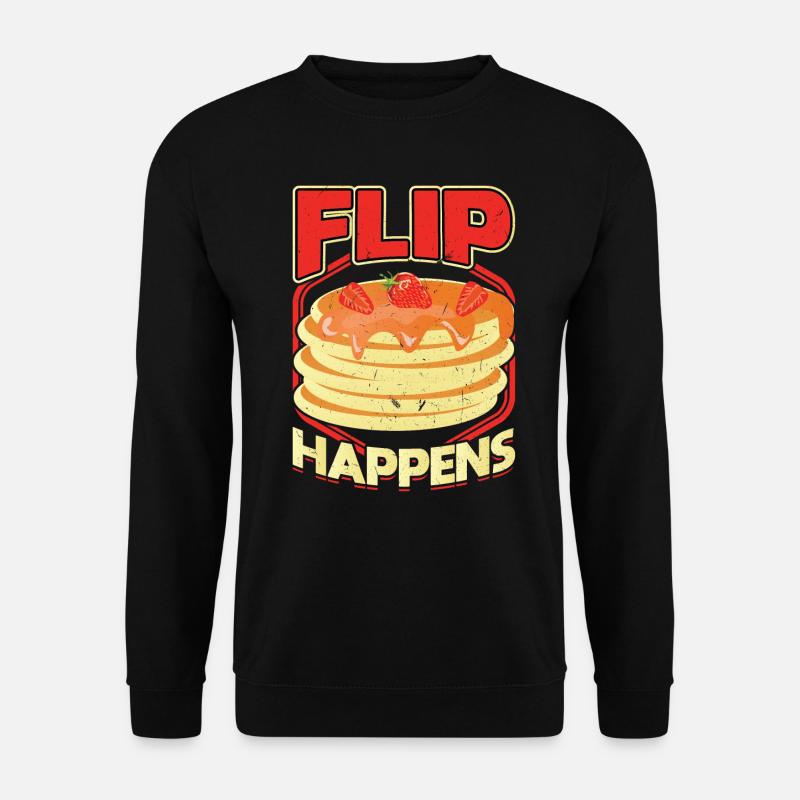 Flip Happens - Pancake Maker - Sweat-shirt Unisexe - noir