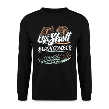 Offishell Beachcomber - Shell - Unisex Sweatshirt - black - Front - Alina (178cm) & Michal (187cm)