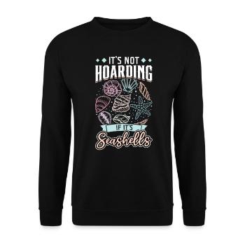 It's not hoarding if it's mussels - Unisex Sweatshirt - black - Front - Alina (178cm) & Michal (187cm)