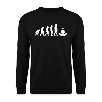 Entwicklung Eines Reiki-praktizierenden - Unisex Pullover - Schwarz - Vorne - Alina (178cm) & Michal (187cm)