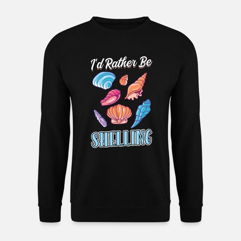 I'd rather peel - Seashell - Unisex Sweatshirt - black