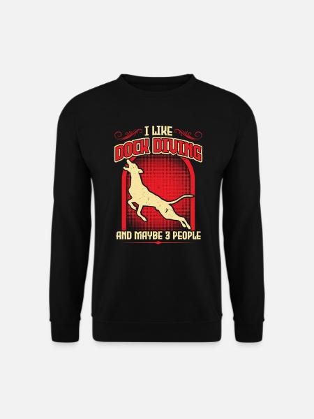 Ich Mag Hunde Tauchen Und Vielleicht 3 Leute - Unisex Pullover - Schwarz