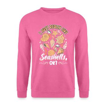 I just like mussels very much - Unisex Sweatshirt - pink - Front