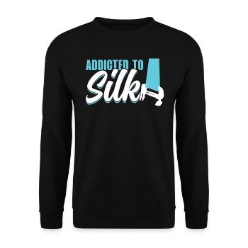 Addicted To Silk - Aerialist - Unisex Sweatshirt - black - Front - Alina (178cm) & Michal (187cm)