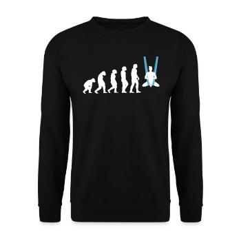 Evolution D’un Acrobate - Soie Aérienne - Sweat-shirt Unisexe - noir - Devant - Alina (178cm) & Michal (187cm)