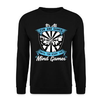 Démarrer les jeux d' - Bras de fer - Sweat-shirt Unisexe - noir - Devant - Alina (178cm) & Michal (187cm)