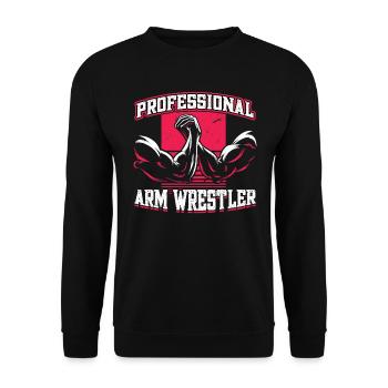 Bras de fer professionnel - Bras de fer - Sweat-shirt Unisexe - noir - Devant - Alina (178cm) & Michal (187cm)