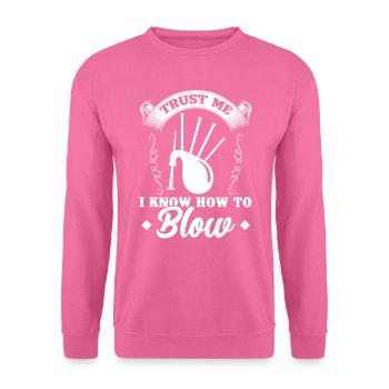 Je sais souffler - Bagpiper - Sweat-shirt Unisexe - rose - Devant