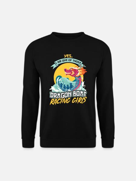 I Am A Dragon Boat Racing Girl - Unisex Pullover - Schwarz