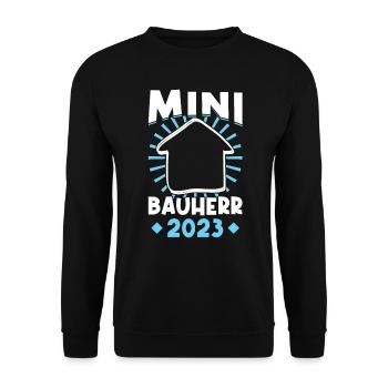 Constructeur junior 2023 Devis cérémonie d’achèvement maison de rêve - Sweat-shirt Unisexe - noir - Devant - Alina (178cm) & Michal (187cm)
