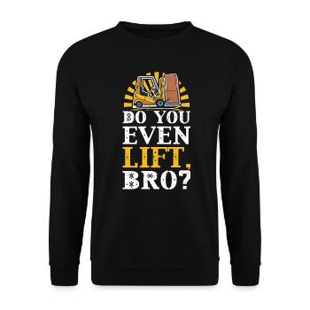 Soulevez-vous même - Opérateur de chariot élévateur - Sweat-shirt Unisexe - noir - Devant - Alina (178cm) & Michal (187cm)