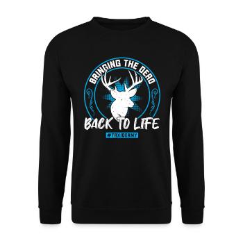 Bringing The Dead Back To Life - Taxidermy - Unisex Sweatshirt - black - Front - Alina (178cm) & Michal (187cm)