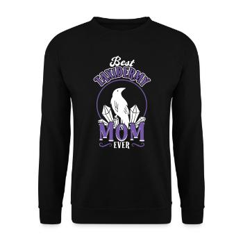 Best Taxidermy Mom Ever - Unisex Pullover - Schwarz - Vorne - Alina (178cm) & Michal (187cm)