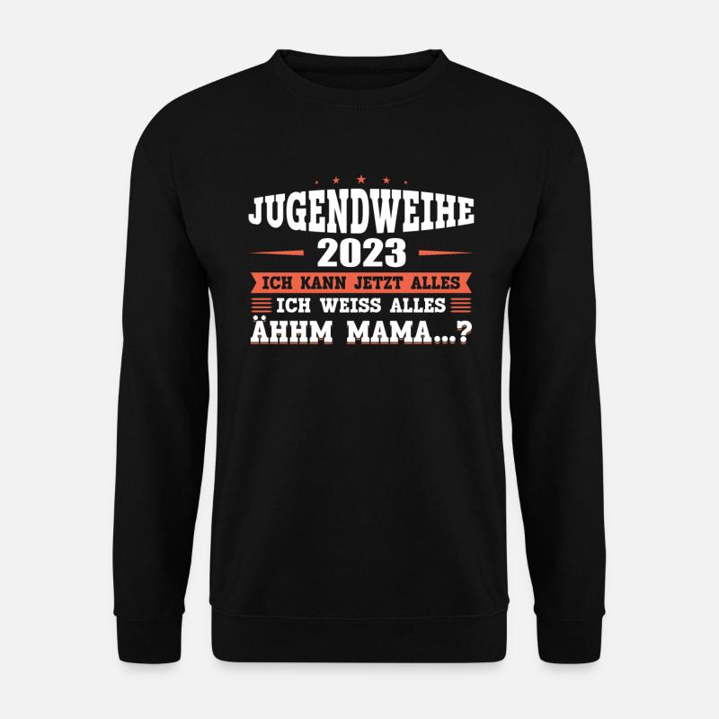 Jugendweihe 2023 Mädchen Junge - Unisex Pullover - Schwarz