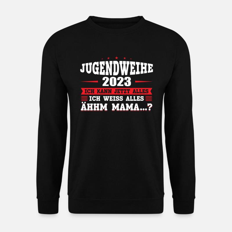 Jugendweihe 2023 Mädchen Junge - Unisex Pullover - Schwarz
