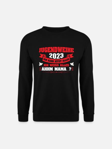 Jugendweihe 2023 Mädchen Junge - Unisex Pullover - Schwarz