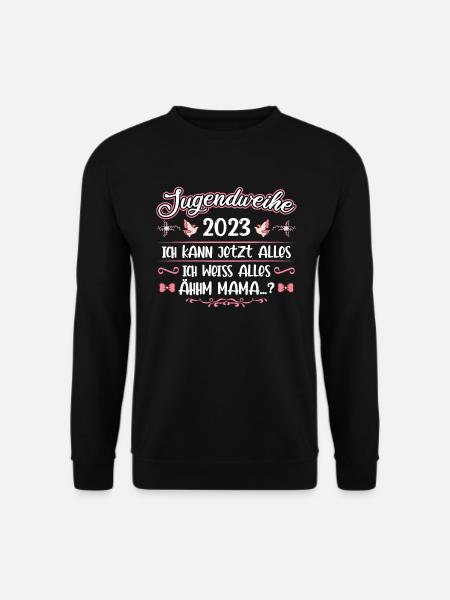 Jugendweihe 2023 Mädchen Junge - Unisex Pullover - Schwarz