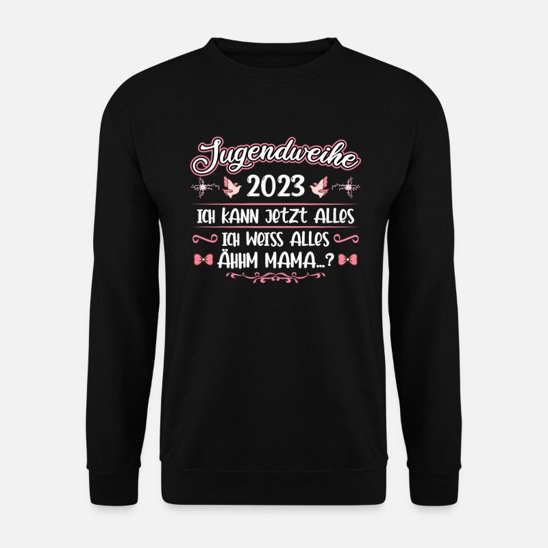 Jugendweihe 2023 Mädchen Junge - Unisex Pullover - Schwarz
