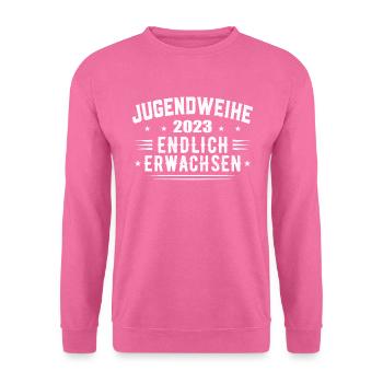 Jugendweihe 2023 Mädchen Junge - Unisex Pullover - Pink - Vorne