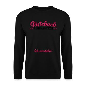 Jugendweihe 2023 Mädchen Junge - Unisex Pullover - Schwarz - Vorne - Alina (178cm) & Michal (187cm)