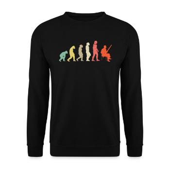 Evolution Of A Bassoonist - Bassoon - Unisex Sweatshirt - black - Front - Alina (178cm) & Michal (187cm)