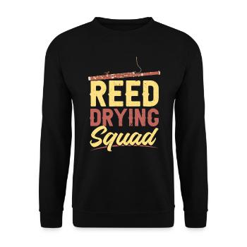 Reed Drying Squad - Bassoon - Unisex Sweatshirt - black - Front - Alina (178cm) & Michal (187cm)