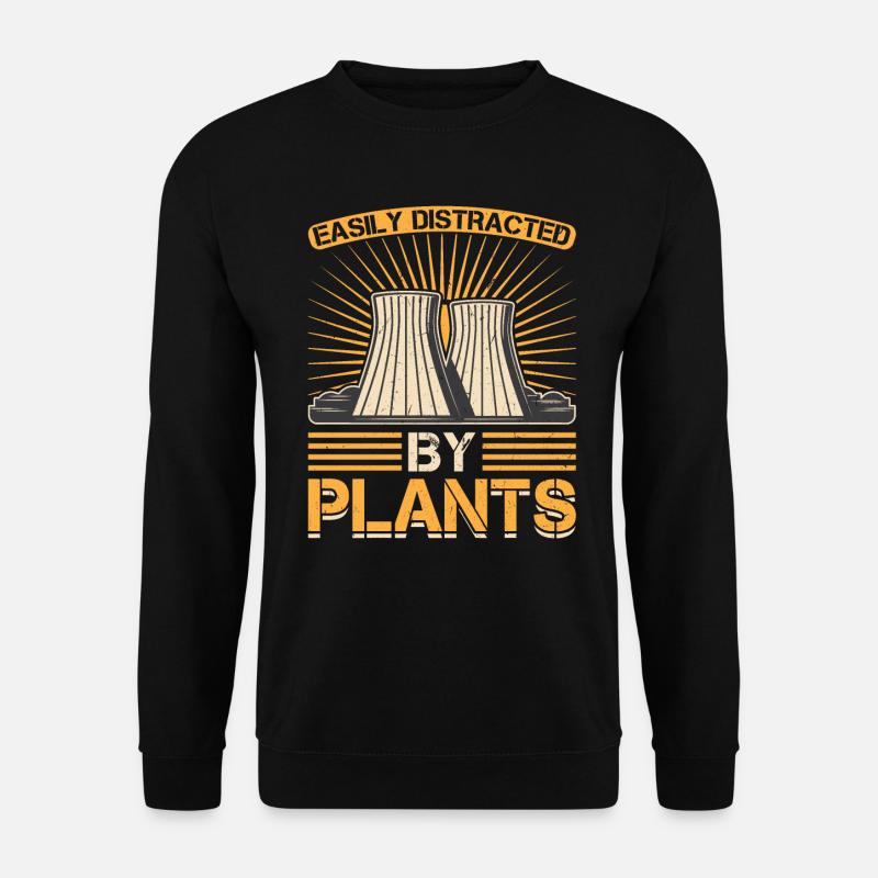 Easily Distracted By Plants - Nuclear Engineering - Unisex Pullover - Schwarz