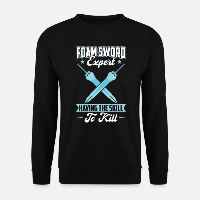 Foam Sword Expert - Larping - Unisex Pullover - Schwarz