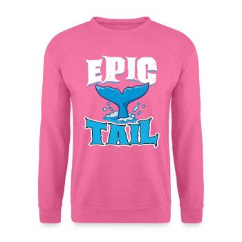 Epic Tail - Whale - Unisex Sweatshirt - pink - Front