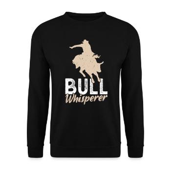 Bull Whisperer - Bull Rider - Sweat-shirt Unisexe - noir - Devant - Alina (178cm) & Michal (187cm)