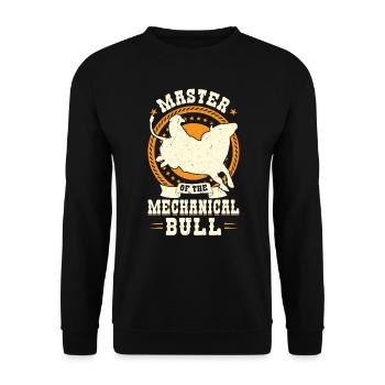 Maître du taureau mécanique - Bull Rider - Sweat-shirt Unisexe - noir - Devant - Alina (178cm) & Michal (187cm)