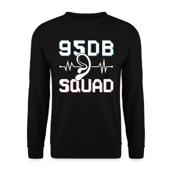 95 dB Squad - Deaf Pride - Unisex Sweatshirt - black - Front - Alina (178cm) & Michal (187cm)