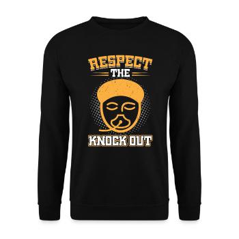 Respect The Knock Out - Anesthesiologist - Unisex Sweatshirt - black - Front - Alina (178cm) & Michal (187cm)
