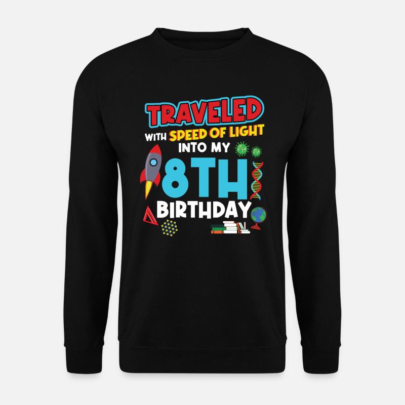 8. Birthday - Science Birthday - Unisex Sweatshirt - black
