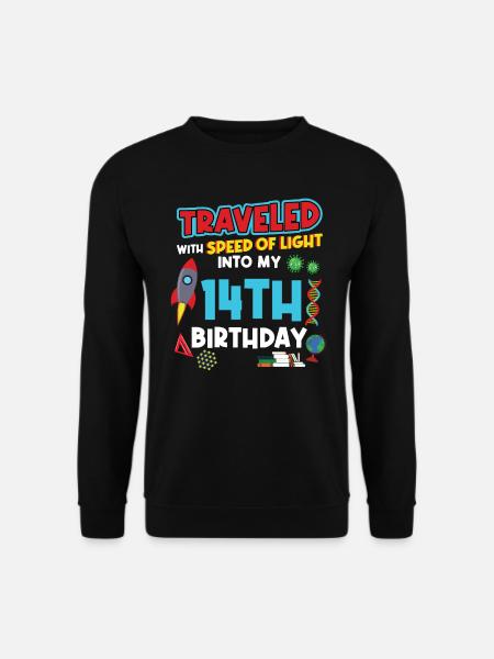 14. Birthday - Science Birthday - Unisex Pullover - Schwarz