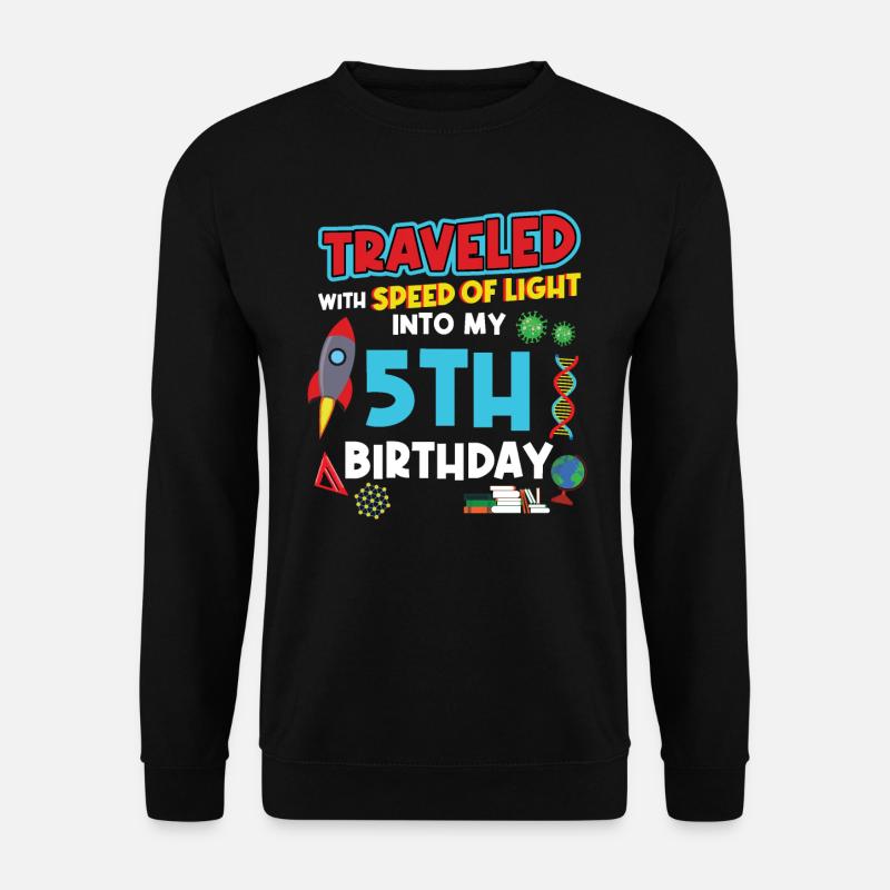 5. Birthday - Science Birthday - Unisex Sweatshirt - black