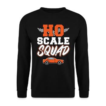 HO Scale Squad - Voiture à sous - Sweat-shirt Unisexe - noir - Devant - Alina (178cm) & Michal (187cm)