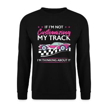 Si je ne personnalise pas ma piste, je pense à - Sweat-shirt Unisexe - noir - Devant - Alina (178cm) & Michal (187cm)