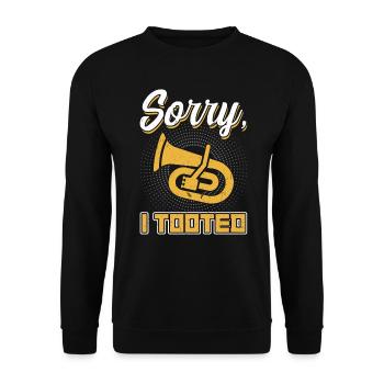 Sorry I Tooted - Euphonium - Sweat-shirt Unisexe - noir - Devant - Alina (178cm) & Michal (187cm)