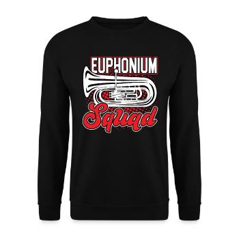 Euphonium Squad - Euphonium ist - Unisex Sweatshirt - black - Front - Alina (178cm) & Michal (187cm)