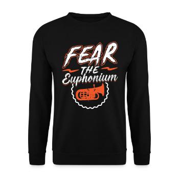 Peur L’Euphonium - Sweat-shirt Unisexe - noir - Devant - Alina (178cm) & Michal (187cm)