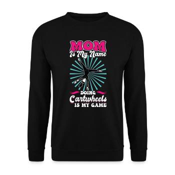 Maman roue de charrette - Sweat-shirt Unisexe - noir - Devant - Alina (178cm) & Michal (187cm)
