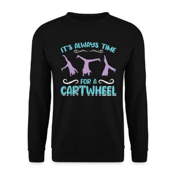 Il est temps pour une roue de charrette - Sweat-shirt Unisexe - noir - Devant - Alina (178cm) & Michal (187cm)