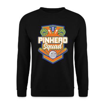 Pinhead Squad - Pinball - Unisex Pullover - Schwarz - Vorne - Alina (178cm) & Michal (187cm)