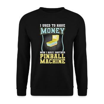 J’ai un autre flipper - Pinball - Sweat-shirt Unisexe - noir - Devant - Alina (178cm) & Michal (187cm)